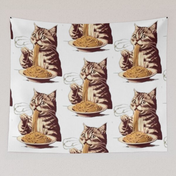 Item preview, Spaghetti Cute Cat Eating Spaghetti Cat Ramen Funny Cat Lovers22 designed and sold by tienminh14.