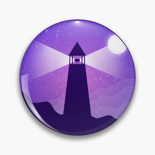 Item preview, Purple lighthouse - violet sky designed and sold by SaraDarwish.