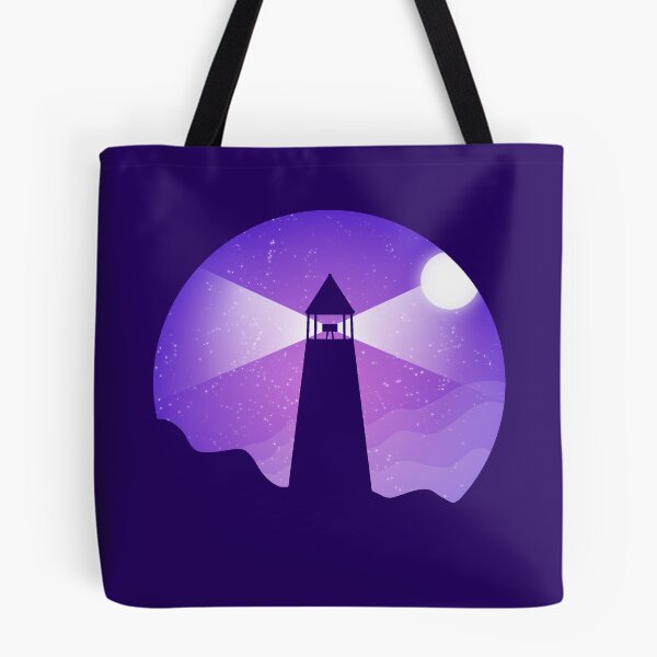 Item preview, Purple lighthouse - violet sky designed and sold by SaraDarwish.