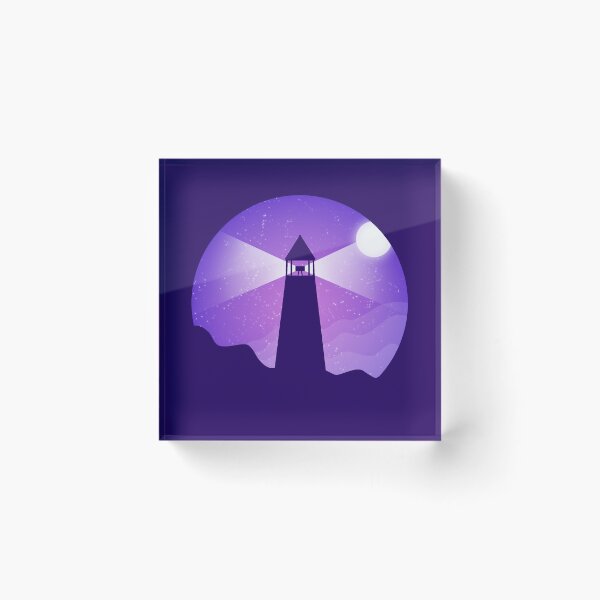 Item preview, Purple lighthouse - violet sky designed and sold by SaraDarwish.