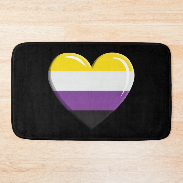 Item preview, Nonbinary Pride Heart designed and sold by TheirChoice.