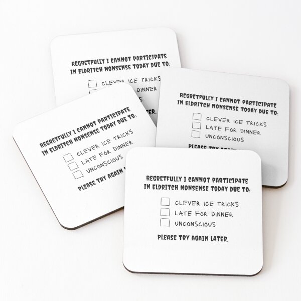 Item preview, Eldritch Excuse Note designed and sold by diaphera.