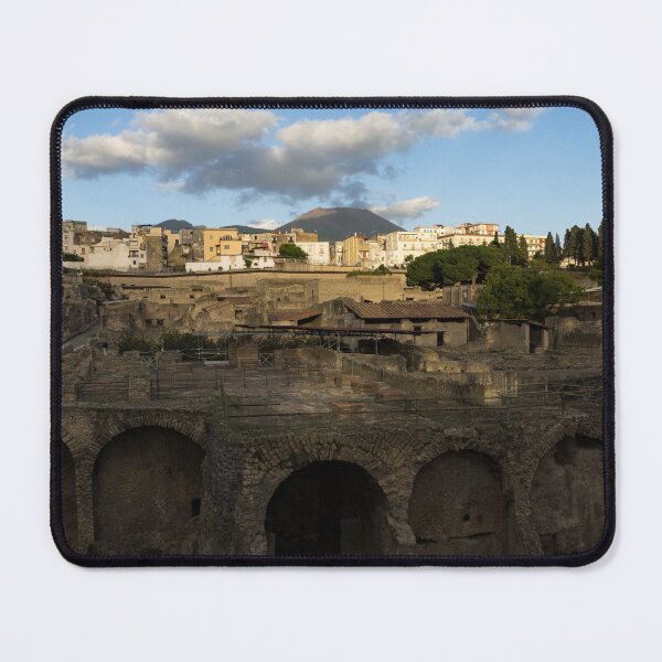 Item preview, Ancient Herculaneum Ruins - Cloud Shadows Evoke the Ancient Volcano Eruption Disaster designed and sold by Georgia Mizuleva.