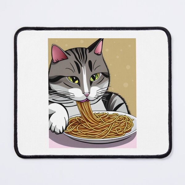 Item preview, Cat Eating Spaghetti12 designed and sold by thanhnghiep14.