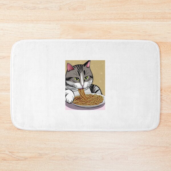 Item preview, Cat Eating Spaghetti12 designed and sold by thanhnghiep14.