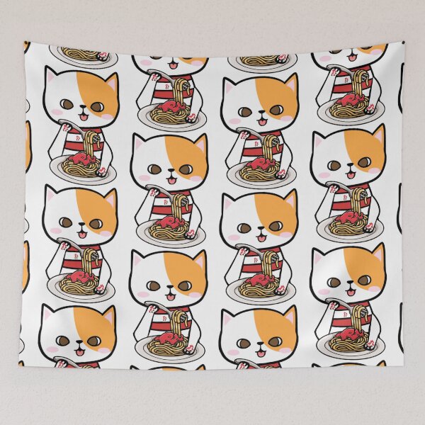 Aperçu de l'œuvre Chat qui mange des spaghettis16 créée et vendue par thanhnghiep14.