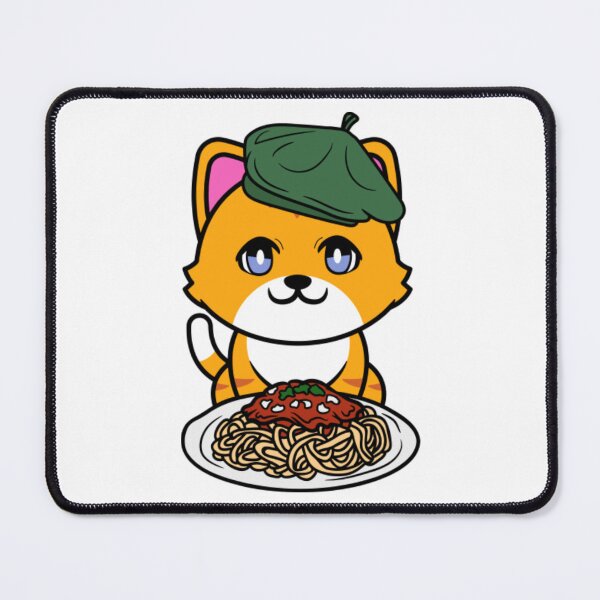 Item preview, Cute orange cat eating spaghetti27 designed and sold by thanhnghiep14.