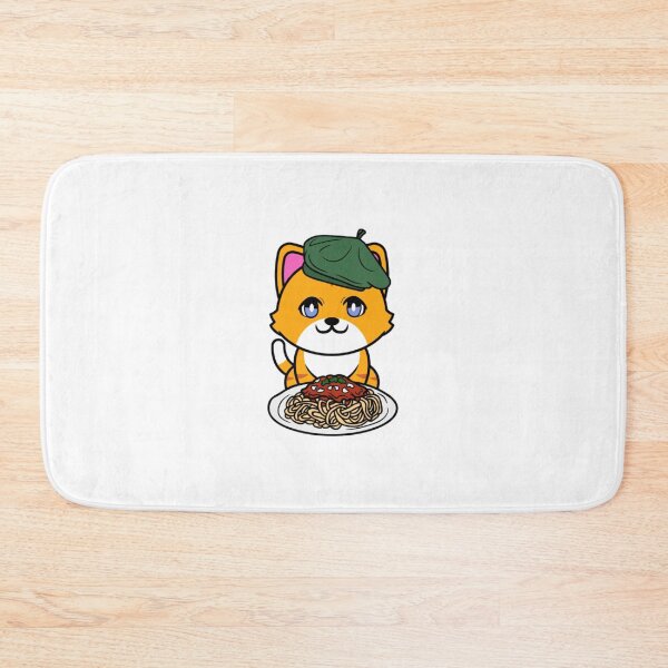 Item preview, Cute orange cat eating spaghetti27 designed and sold by thanhnghiep14.