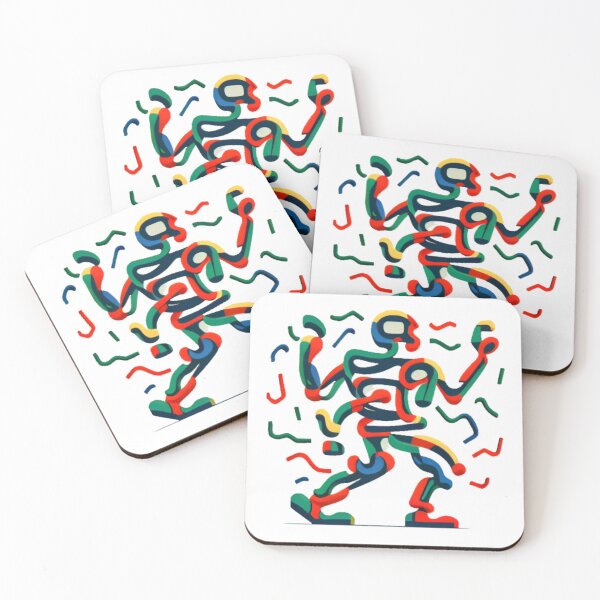 Item preview, Abstract Illustrations a painting of a running man designed and sold by rosagreg.
