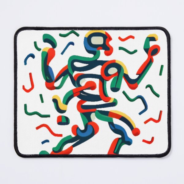 Item preview, Abstract Illustrations a painting of a running man designed and sold by rosagreg.