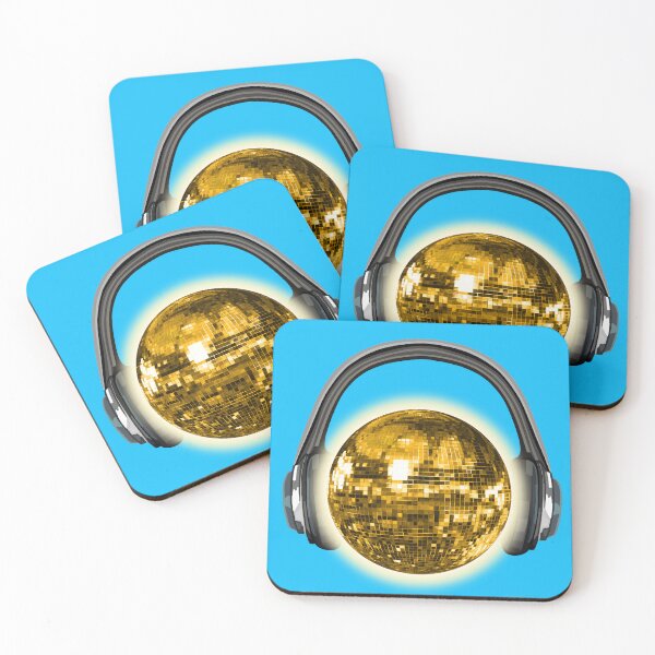 Item preview, Gold Sunny Disco Ball Sun with Headphones designed and sold by Deborah Camp.