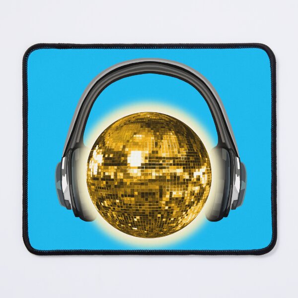 Item preview, Gold Sunny Disco Ball Sun with Headphones designed and sold by Deborah Camp.