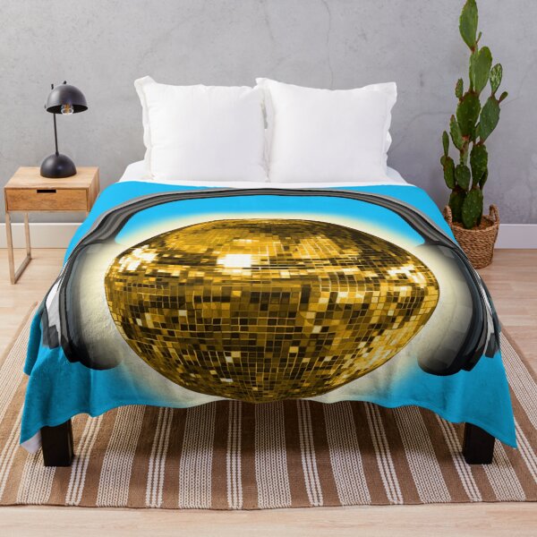 Item preview, Gold Sunny Disco Ball Sun with Headphones designed and sold by Deborah Camp.