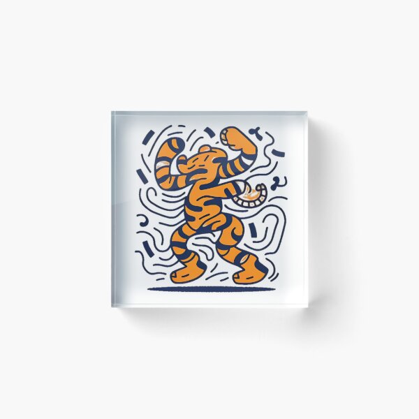 Item preview, a drawing of a tiger Abstract Illustrations designed and sold by rosagreg.