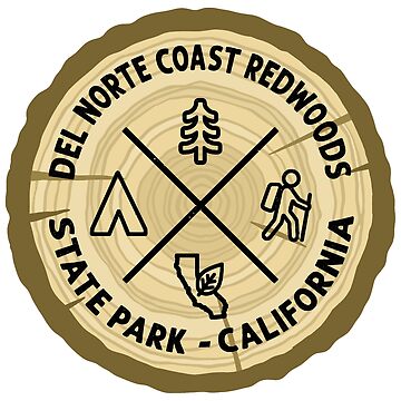 Del Norte Redwoods State Park California Log Slice | Kids T-Shirt