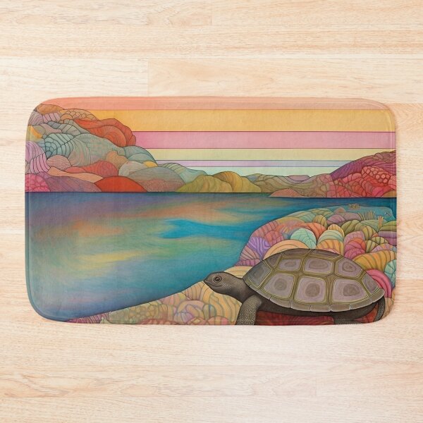 Item preview, The Lone Turtle designed and sold by ColorMeCrafted.