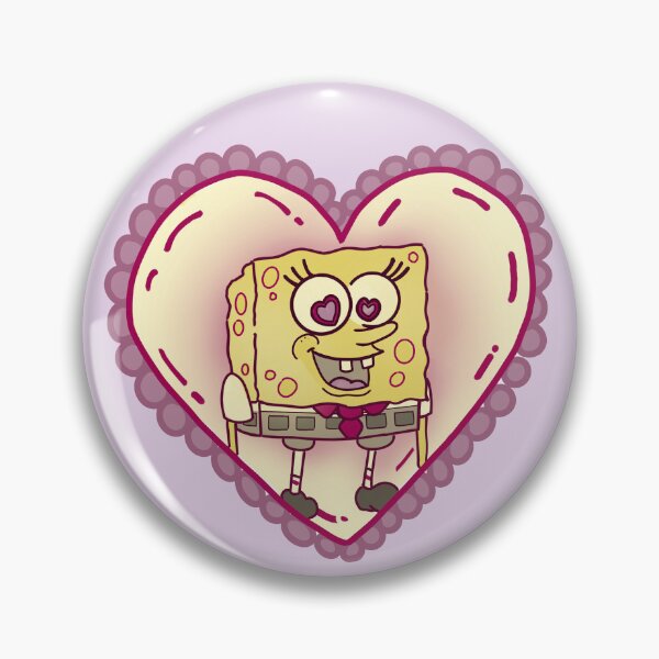 Artikelvorschau, Spongebob-Liebes-Herz-Aufkleber entworfen und verkauft von ppearpaintings.