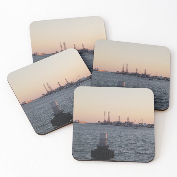 Item preview, Oil Rigs on Galveston bay designed and sold by AzhrealsArts.