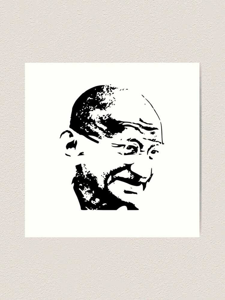Mahatma Gandhi in robe Wood Print by Don Lee - Pixels Merch
