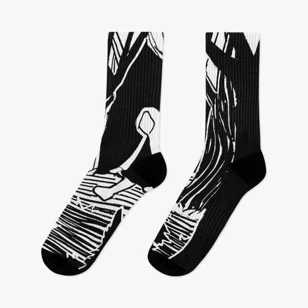 Item preview, Little red riding hood in black and white is stalked by the big bad wolf designed and sold by ChocolatCoffee.