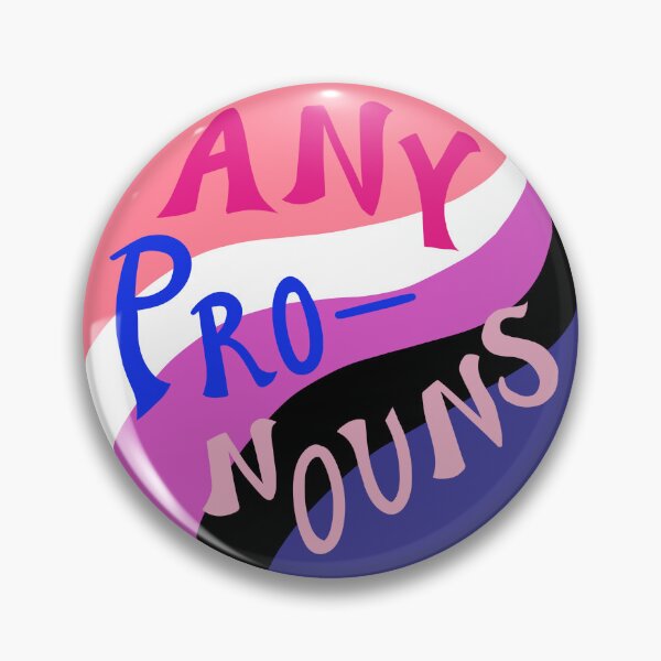 Item preview, ANY PRONOUNS & GENDERFLUID Pride designed and sold by Magi-ne.