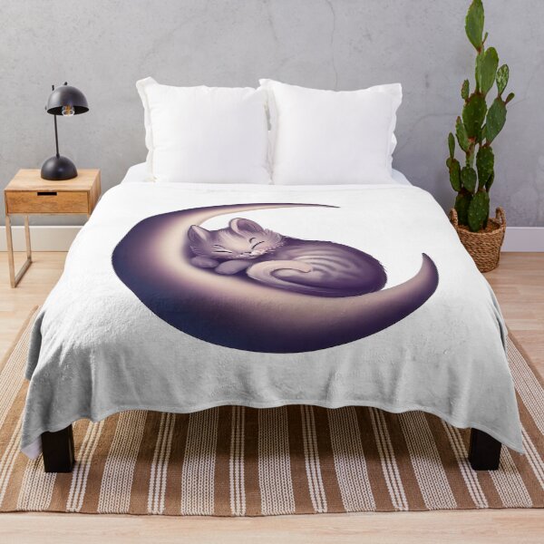 Aperçu de l'œuvre lune minou 2 créée et vendue par mintytees.