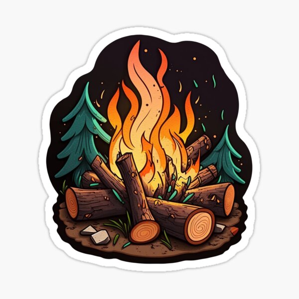 Item preview, Just a Simple Old Campfire designed and sold by Laird Creative.