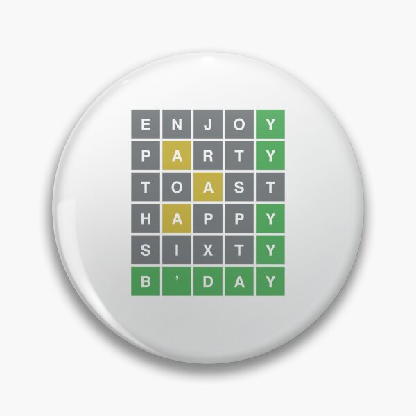 Item preview, 60th HAPPY BIRTHDAY Wordle Enjoy Party Toast SIXTY designed and sold by Wendy Eriksson.