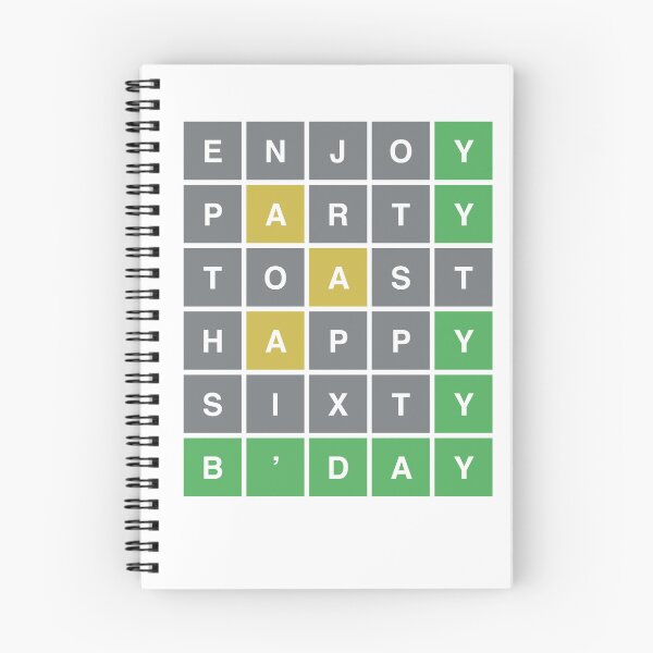 Item preview, 60th HAPPY BIRTHDAY Wordle Enjoy Party Toast SIXTY designed and sold by Wendy Eriksson.