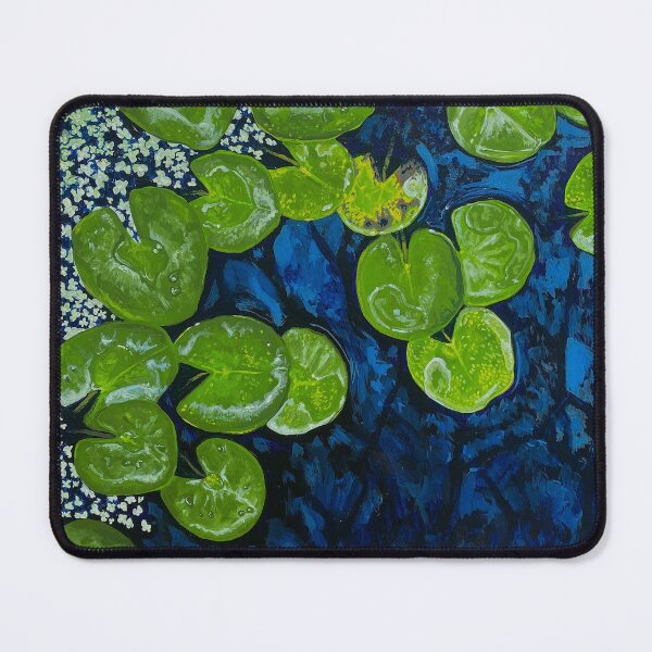 Item preview, lilypads acrylic painting designed and sold by ferndaughter.