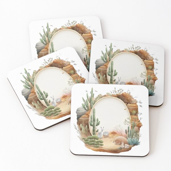 Item preview, a desert scene with cactus rocks designed and sold by rosagreg.