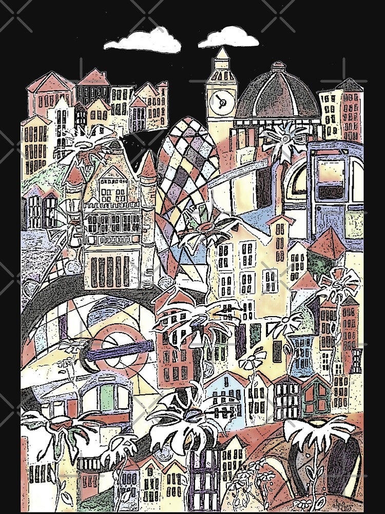 London blooms cityscape by milesdesignart