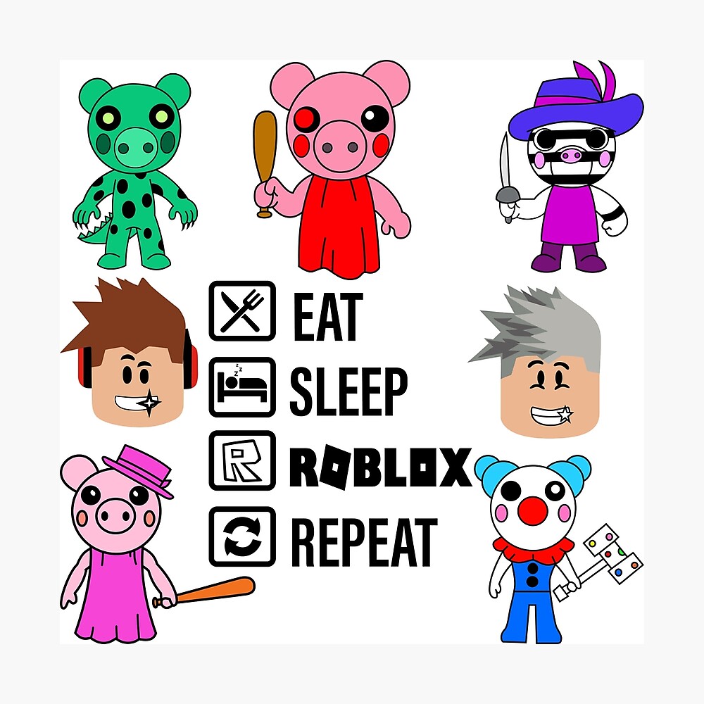 Piggy Roblox with Mantra: Eat, Sleep, Roblox, Repeat