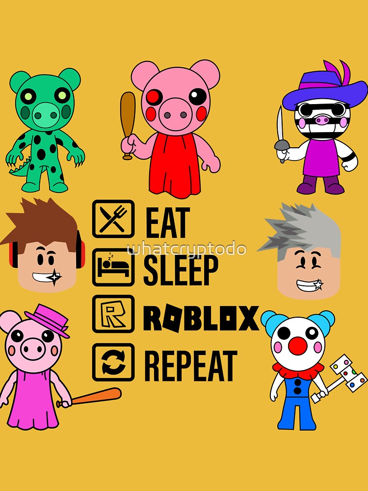 Piggy Roblox with Mantra: Eat, Sleep, Roblox, Repeat iPad Case & Skin for  Sale by whatcryptodo