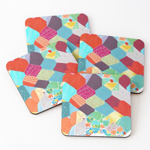 Item preview, modern hexagon quilt patterns designed and sold by Tamas Das.
