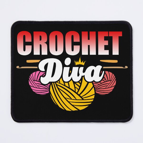 Item preview, Crochet Diva | | Crocheter and Crocheting Enthusiast designed and sold by Dancing Dolphin Crafts.