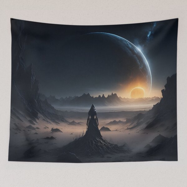 Item preview, Desolate Wasteland Dark Fantasy Concept Art designed and sold by Inspire-Imagery.