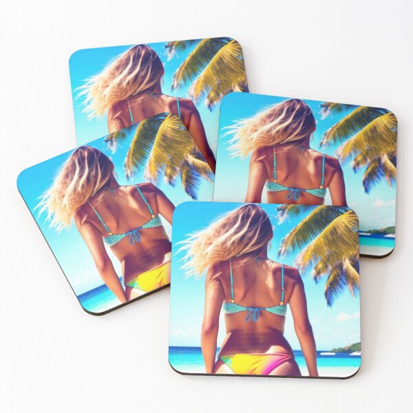 Item preview, Hot Beach Babe Palms Sunshine Water Tropical Paradise  designed and sold by Michael Voyler.