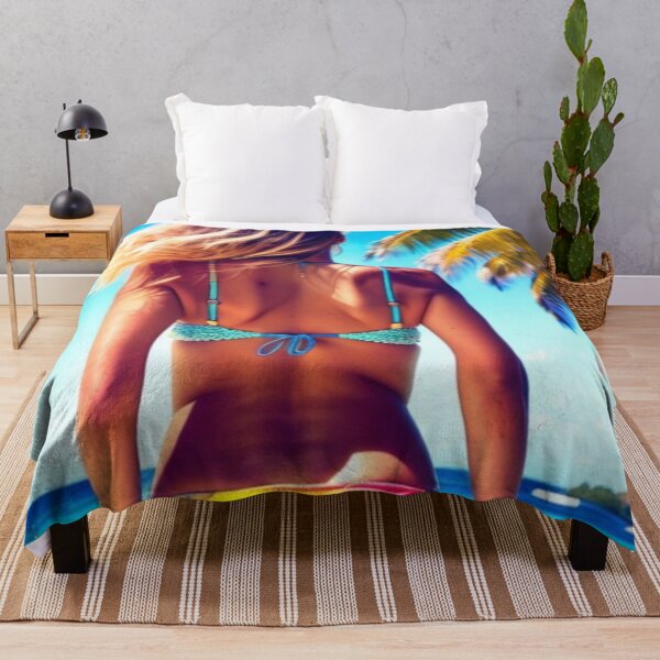 Item preview, Hot Beach Babe Palms Sunshine Water Tropical Paradise designed and sold by Michael Voyler.