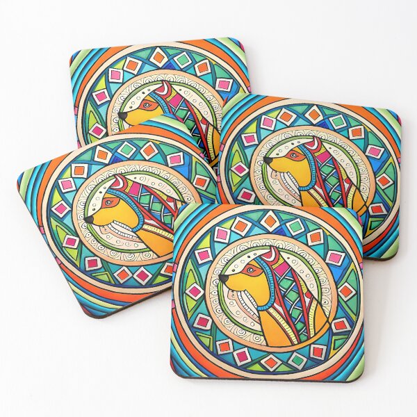Item preview, Colorful Canids designed and sold by DogBook.