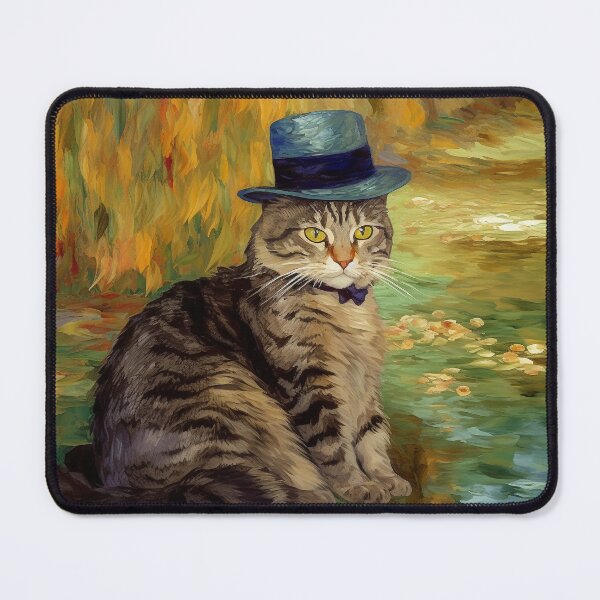 Item preview, Cat wearing top hat and bow tie designed and sold by StarCrestOnyx.
