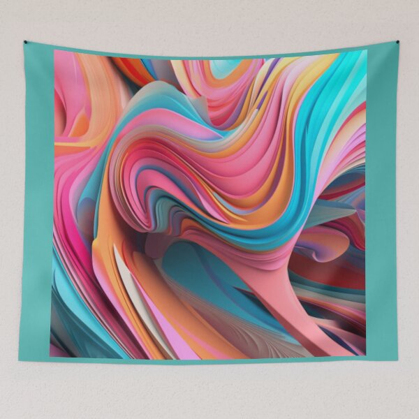 Item preview, Pucci (style) Abstract Color Meld in 3 dimensions designed and sold by RunRight.