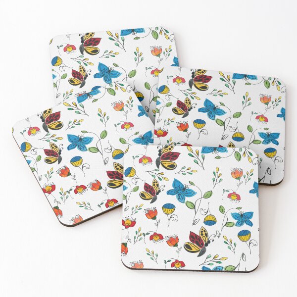 Item preview, Blue and Yellow florals -Bigger print designed and sold by PritiRawtoo.