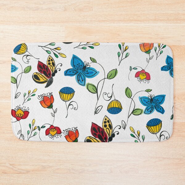 Item preview, Blue and Yellow florals -Bigger print designed and sold by PritiRawtoo.