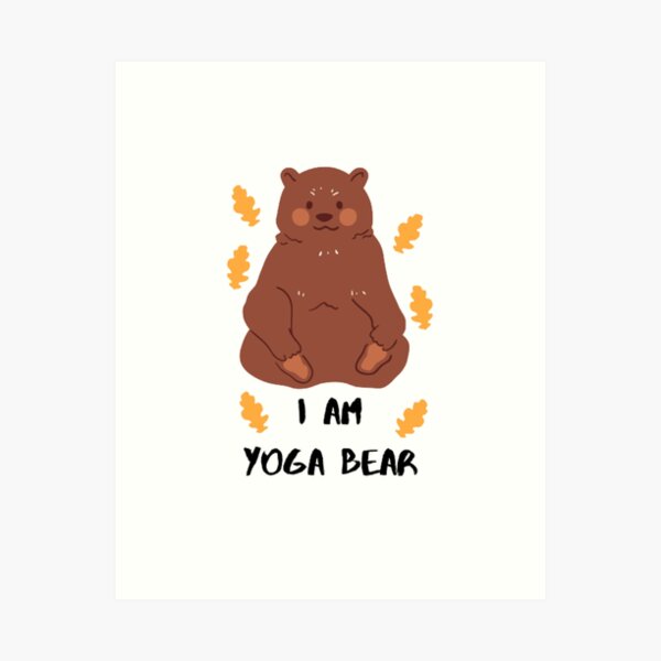 Yoga Bear Art Prints for Sale