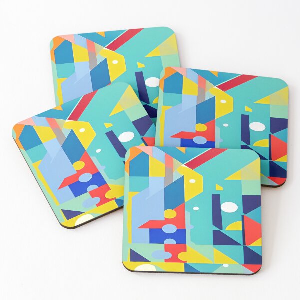 Item preview, Abstract Multi Color Geometric Triangular Spaces designed and sold by deniselynnimage.