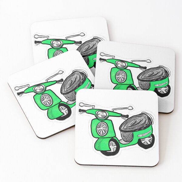 Item preview, Green scooter designed and sold by GanethLey.art.