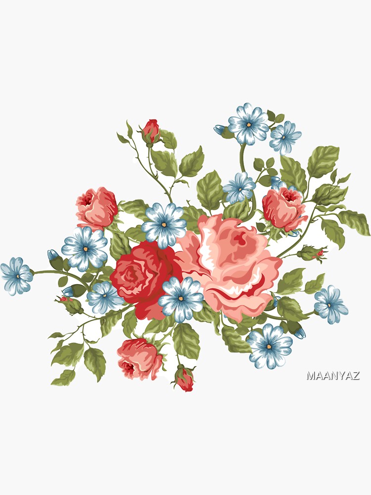Flowers Roses Stickers HD by Jamila Moutji