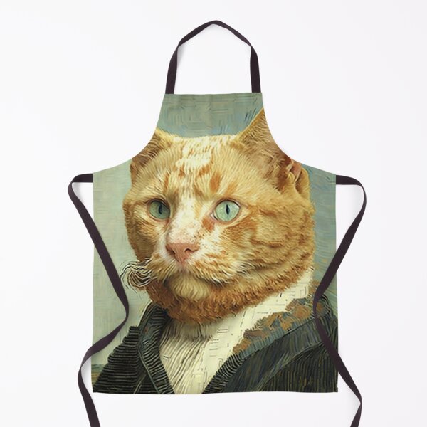 Item preview, Cat Van Gogh Portrait painting - cat lover designed and sold by SameeraDammeyer.