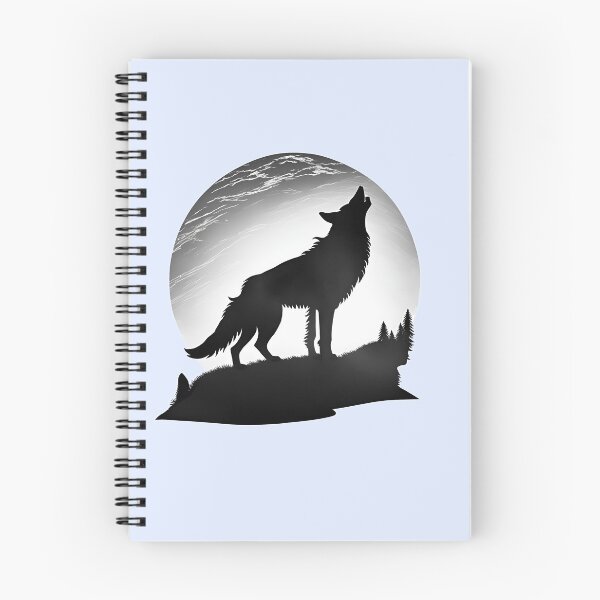 Item preview, Silver wolf howling at the moon designed and sold by K-Art-Design.
